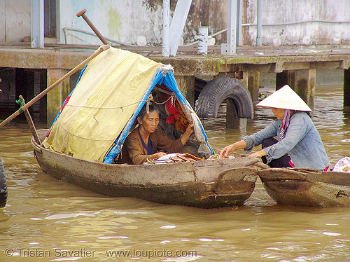 mekong river - floating market - boat - vietnam, boats, floating market, mekong river
