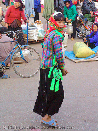 tribe girl - vietnam, girl, hill tribes, indigenous, lang sơn, street market